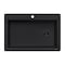 Ruvati 33"x22" Dual-Mnt Granite Composite Sgl Bowl Kitchen Sink, Blk RVG1033BK - alternate 8